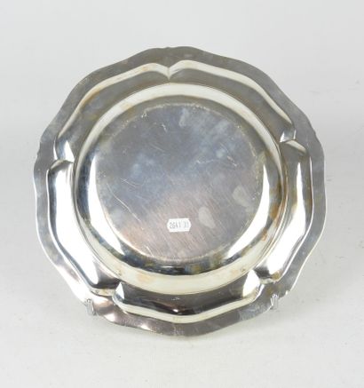 925/1000° silver SQUARE FLAT with shell decoration....