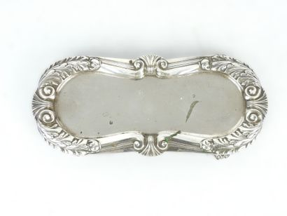 Petit PLATEAU en argent 925/1000° de forme...