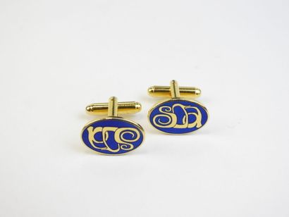 CHRISTIAN DIOR, Paire de boutons de manchette...