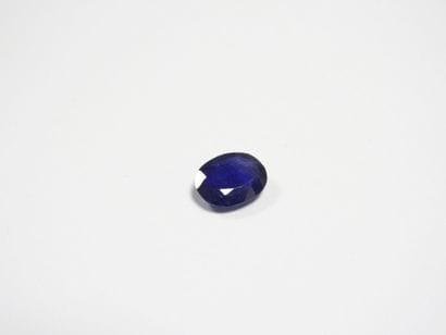 SAPHIR on leaf. 7.30 ct (treated).