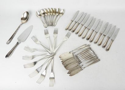CHRISTOFLE, Vendôme model. Silver-plated...