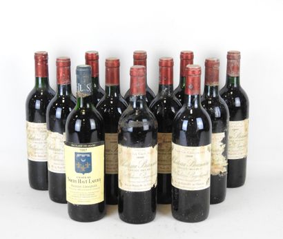 12 bouteilles : 11 bouteilles Chateau Branaire...
