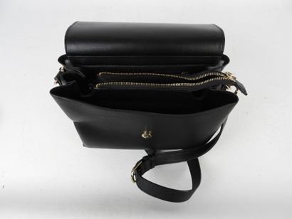 VALENTINO. Shoulder bag in black grained...