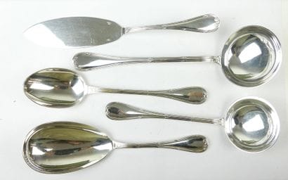 CHRISTOFLE. Silver-plated Ribbons pattern...