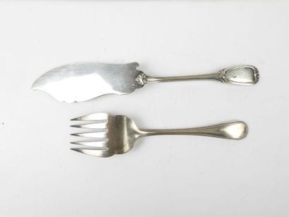 CHRISTOFLE. Set of silver-plated cutlery,...
