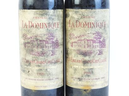 2 bouteilles CHATEAU LA DOMINIQUE, Saint-Emilion,...