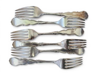 Silver-plated GENERATOR set comprising 6...