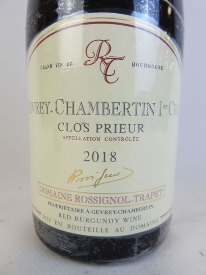 1 bouteille GEVREY-CHAMBERTIN 1er Cru, 2018,...