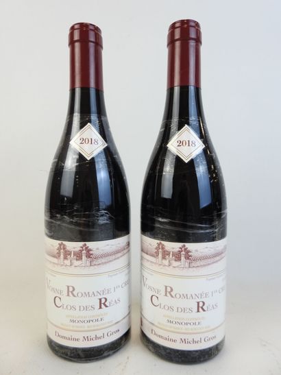 2 bouteilles VOSNE-ROMANEE 1er cru 2018,...