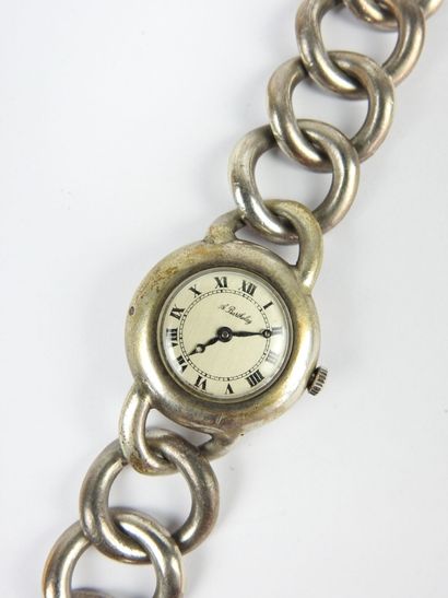 BARTHELAY. Montre de dame en argent 925/1000°,...
