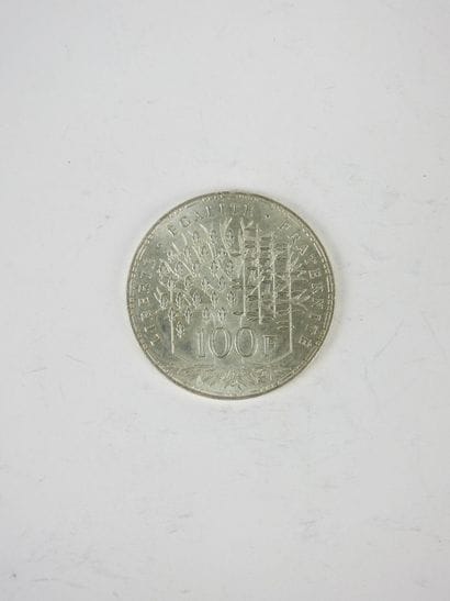 FRANCE. 1 coin 100 francs silver 1982 