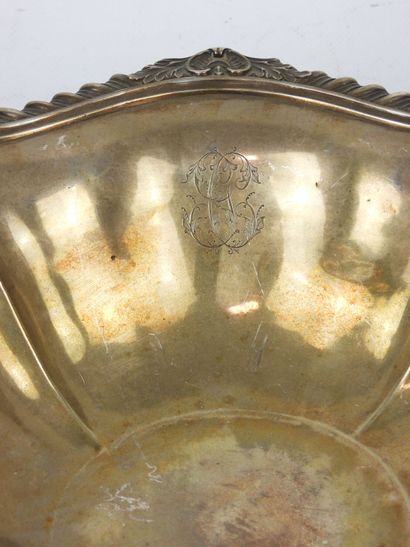 925/1000° silver CUP on heel, scalloped form,...