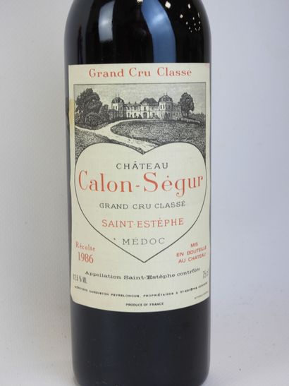 1 bouteille CHATEAU CALON SEGUR, St-Estèphe...