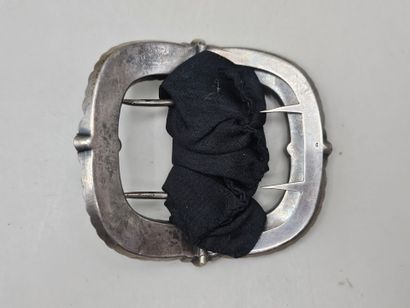 Oval silver and silver-gilt chased CANDLE...