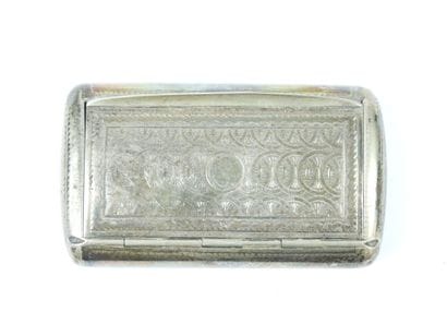 TABATIERE in silver 925/1000° with chased...