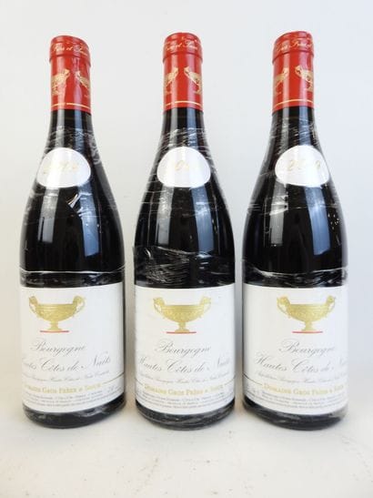 3 bouteilles HAUTES COTES DE NUITS, 2019,...