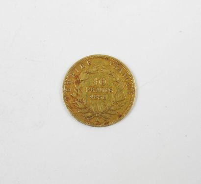 FRANCE. SECOND EMPIRE. 10 frcs or 1858 Napoléon...