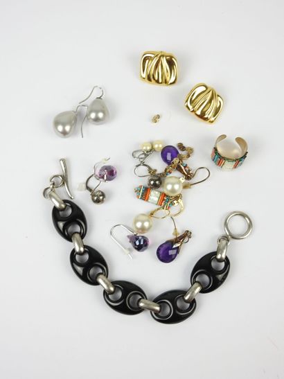 BRACELET en argent 925/1000° et mailles en...