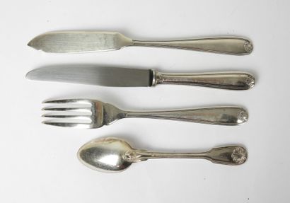CHRISTOFLE, Vendôme model. Silver-plated...