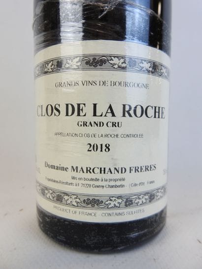 1 bouteille CLOS DE LA ROCHE, 2018, Domaine...