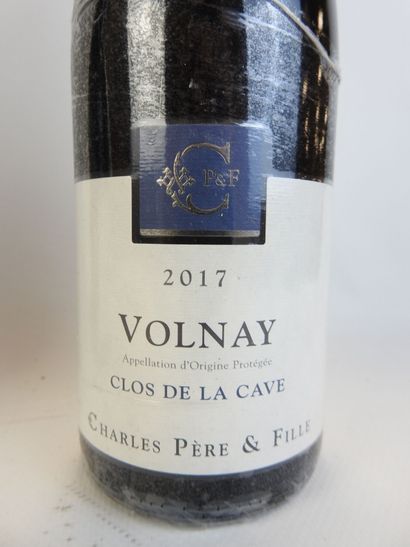 3 bouteilles VOLNAY 2017, Clos de la Cave,...
