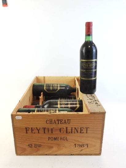 10 bouteilles CHATEAU FEYTIT-CLINET, Pomerol,...