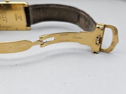 CARTIER.
Montre bracelet d'homme en argent...
