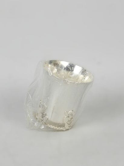 LOT in SILVER METAL including a coffee pot,...