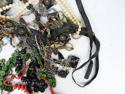 COSTUME JEWELRY. Lot including bracelets,...