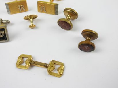 FOUR pairs of metal HANDLEBUTTONS. Three...