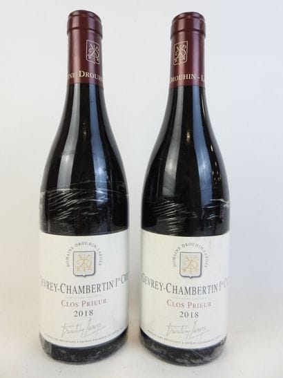 2 bouteilles GEVREY-CHAMBERTIN, 2018, Clos...
