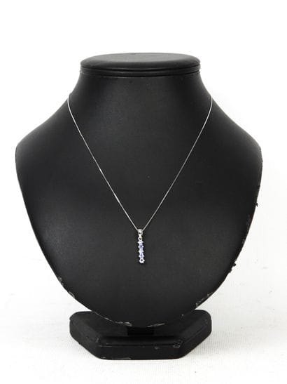 925/1000° silver necklace with pendant and...