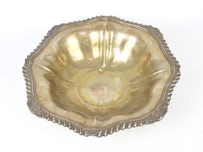 925/1000° silver CUP on heel, scalloped form,...
