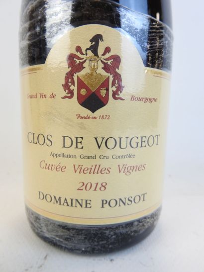 1 bouteille CLOS de VOUGEOT, 2018, Cuvée...