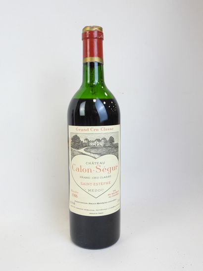 1 bouteille CHATEAU CALON SEGUR, St-Estèphe...