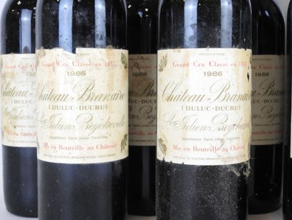 12 bouteilles : 11 bouteilles Chateau Branaire...