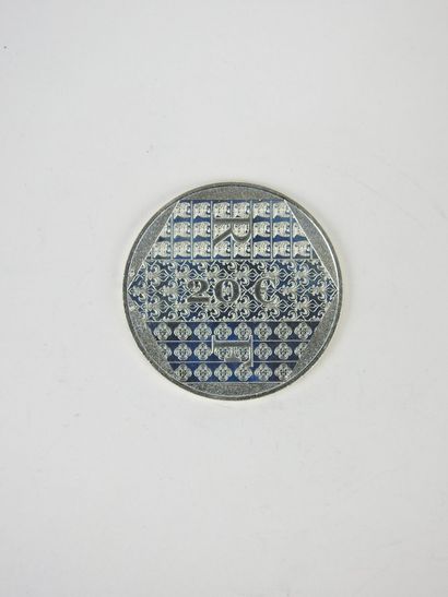 FRANCE. 1 coin 20 euros silver 