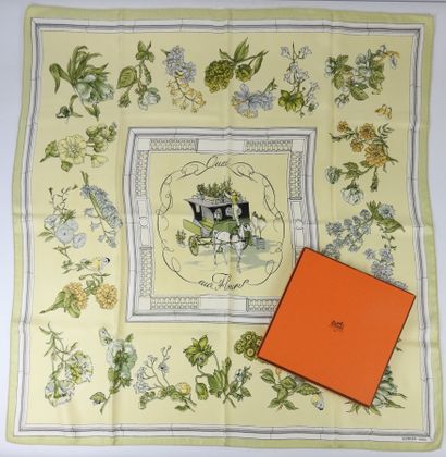 HERMES - Paris. Silk square, Quai aux fleurs...