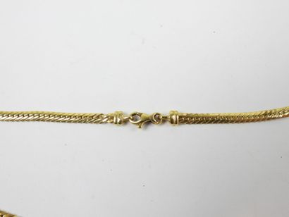 COLLIER en or jaune 750/1000° maille palmier....