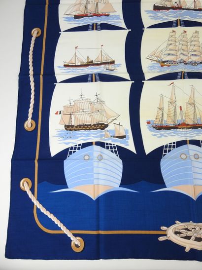 HERMES - Paris. Cotton square, Grand Largue...