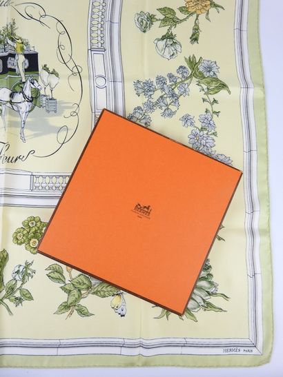 HERMES - Paris. Silk square, Quai aux fleurs...