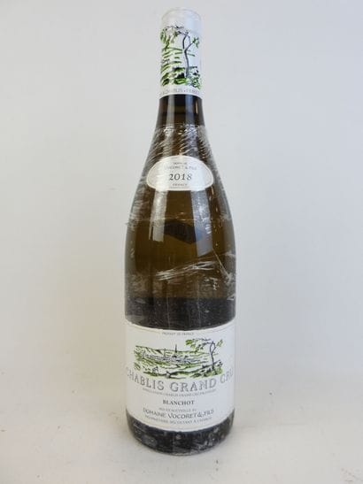 1 bouteille CHABLIS Grand Cru, BLANCHOT 2018,...