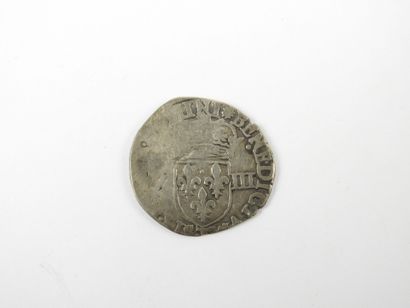 FRANCE. Henri III. 1/8 d'écu argent. 4.16...