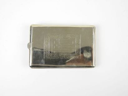 Silver CIGARETTES SHEET with dragon design....