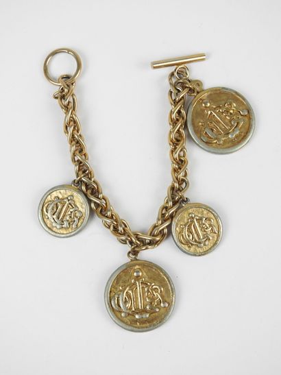 CHRISTIAN DIOR - Paris. Bracelet en métal...