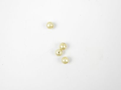 COLLIER de perles en chute avec fermoir or...