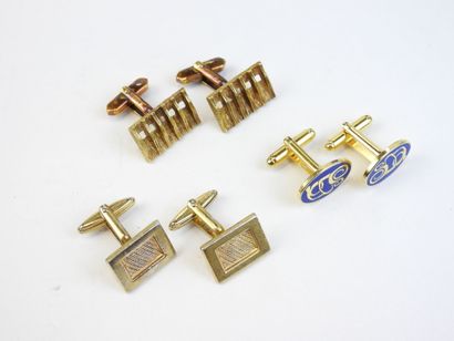 CHRISTIAN DIOR, Paire de boutons de manchette...