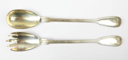 A silver-plated set of cutlery, including...