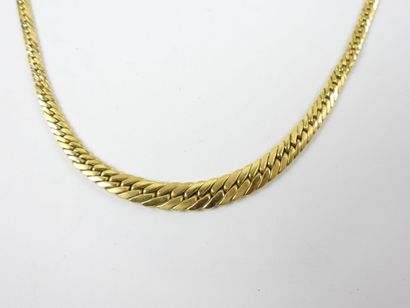 COLLIER en or jaune 750/1000° maille palmier....
