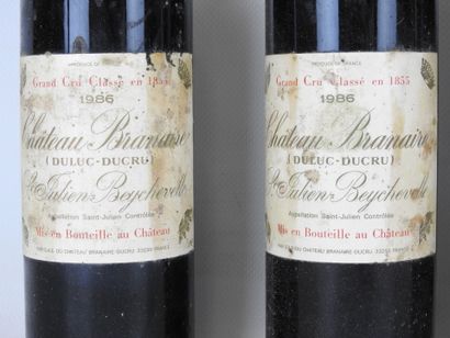 12 bouteilles : 11 bouteilles Chateau Branaire...